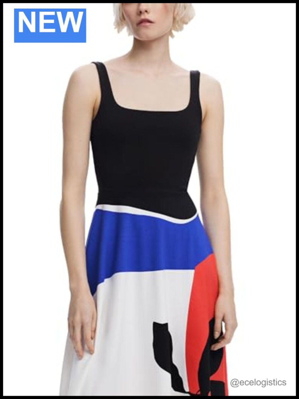Christian Lacroix Capsule Sleeveless Cotton Knee-Length Dress